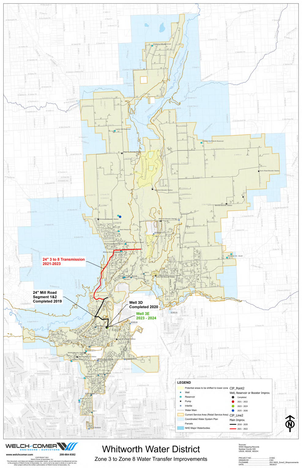 Phase II Transmission and Distribution Work Whitworth Water District 2